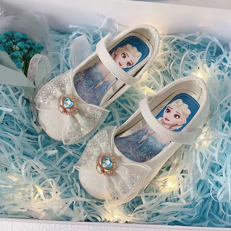 Frozen Anna en Elsa platte kristallen schoenen