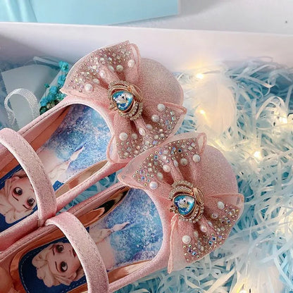 Frozen Anna en Elsa platte kristallen schoenen