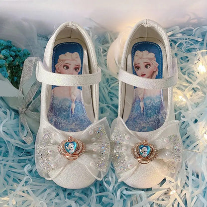 Frozen Anna en Elsa platte kristallen schoenen