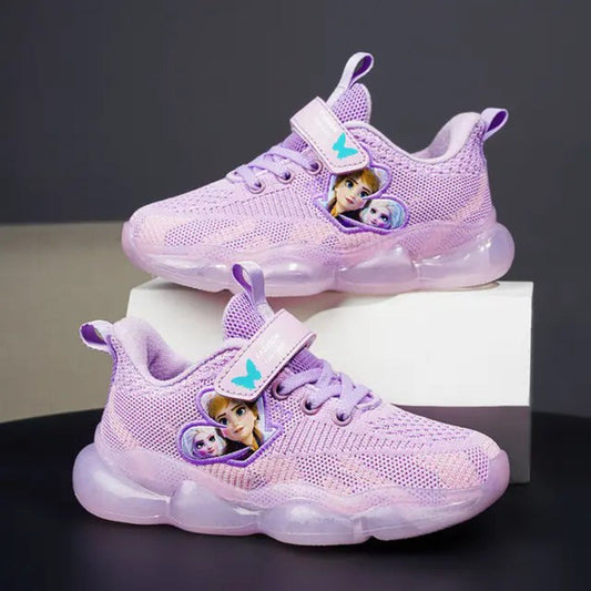 Frozen Elsa And Anna Mesh Running Shoes