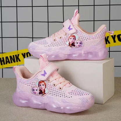 Frozen Elsa And Anna Mesh Running Shoes