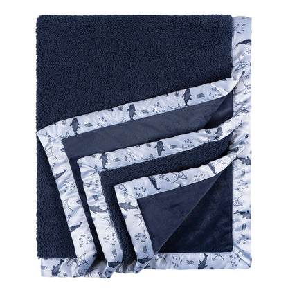 Coastal Calm Plush Blanket