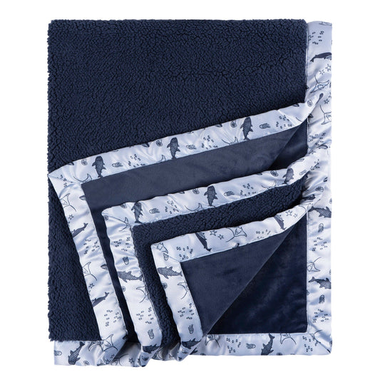 Coastal Calm Plush Blanket
