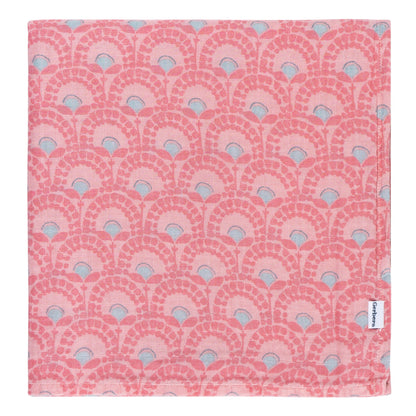 2-Pack Baby Girls Animal Geo Muslin Blankets