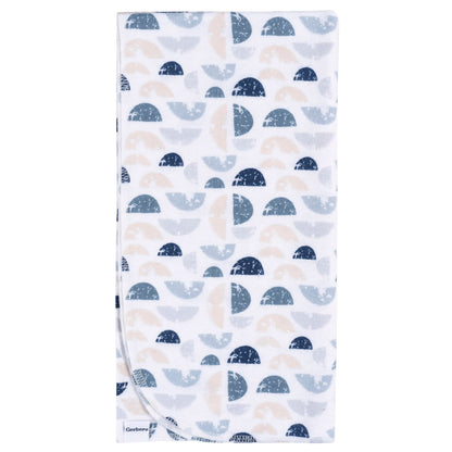 4-pack Coastal Calm flanellen dekens voor babyjongens