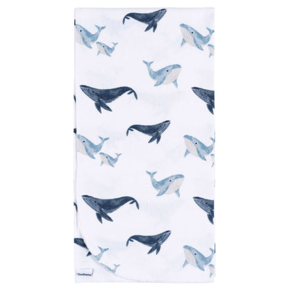 4-pack Coastal Calm flanellen dekens voor babyjongens