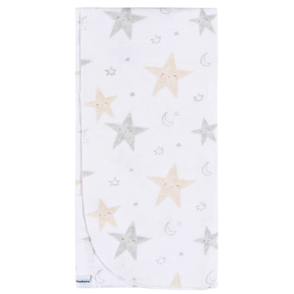 4-Pack Baby Neutral Celestial Flannel Blankets