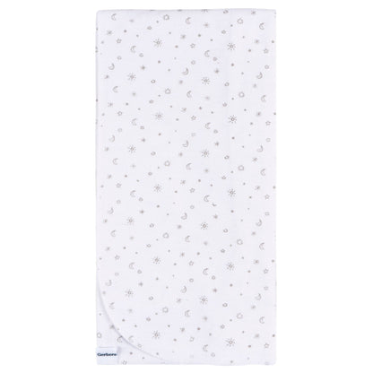 4-Pack Baby Neutral Celestial Flannel Blankets