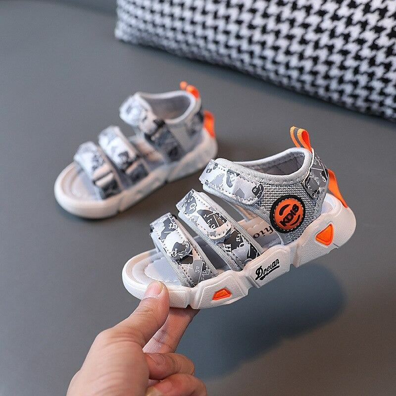 Antislip sandalen met drievoudige klittenband voor kinderen