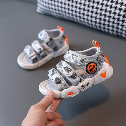 Antislip sandalen met drievoudige klittenband voor kinderen