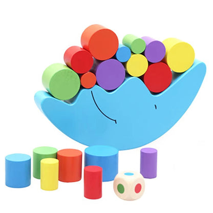 StackSteady – Holz-Balance-Spiel für Kinder ab 3 Jahren – Verbessert motorische Fähigkeiten & Geduld