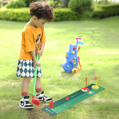 TeeChamp – Golf-Trolley-Set für Kinder ab 3 Jahren – Fördert Koordination und Aktives Spiel