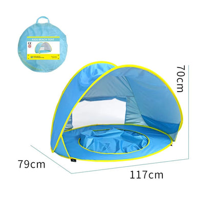 ShadeNest – Pop-Up Sonnenschutz-Zelt für Babys ab 0 Monaten – Perfekt für Garten- und Strandspiel