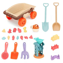 SandRoller Strandwagen Sandspielzeug-Set mit Eimer, Schaufel und Formen – Ab 3 Jahren