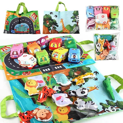 DriftVille – Faltbare Spielmatte Autos & Stadt Straßen Kinder ab 3 Jahren