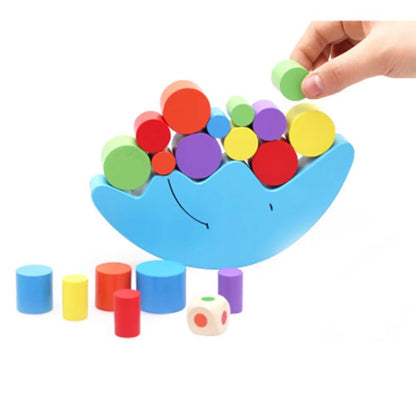 StackSteady – Holz-Balance-Spiel für Kinder ab 3 Jahren – Verbessert motorische Fähigkeiten & Geduld