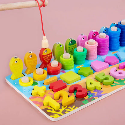 3DPuzzleCraft - 3D-Zahlenpuzzle aus Holz zum Sortieren von Montessori-Spielzeug
