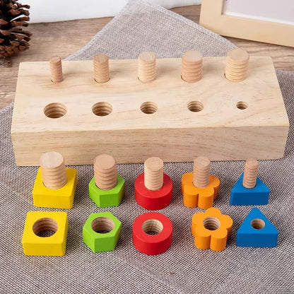BoltBuddy Montessori Schraubbrett – Motorikspielzeug – Ab 4 Jahren