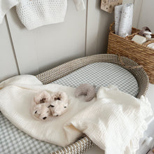 Basket Changing Mat - Sage Gingham