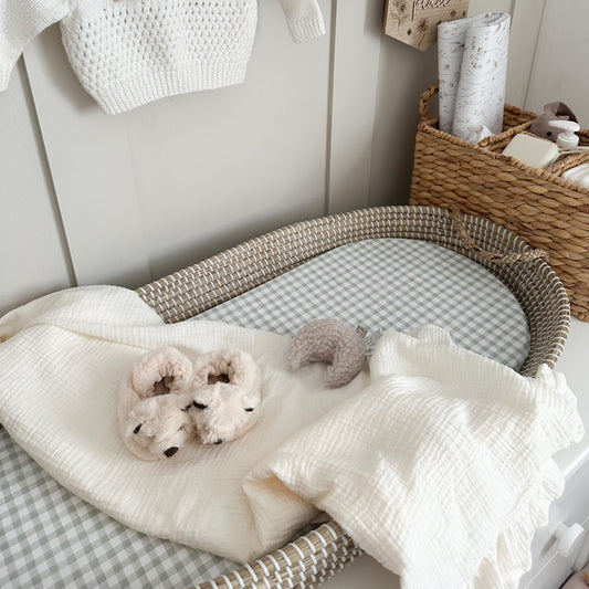 Mabel &amp; Fox - Mandverschoonmat - Sage Gingham