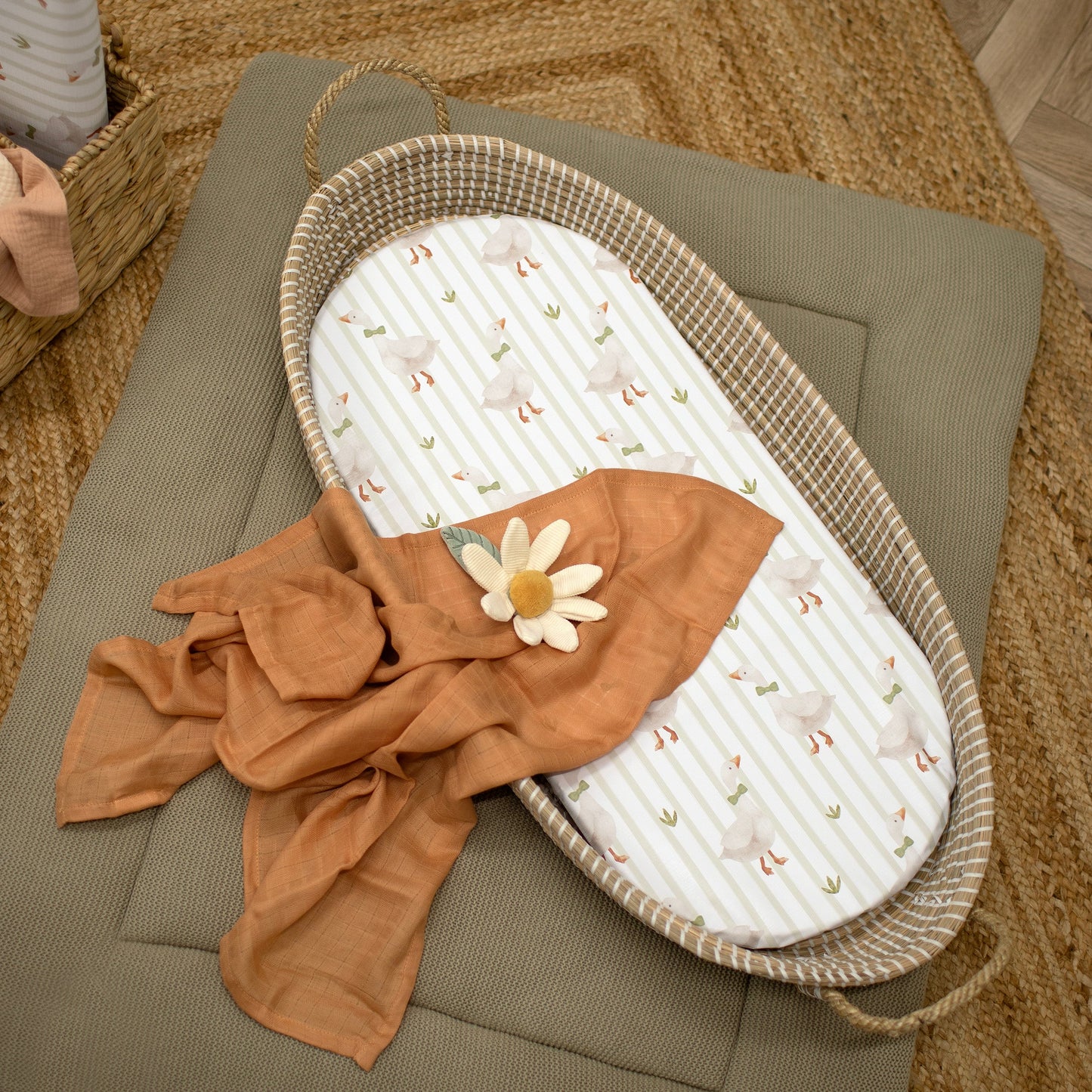 Basket Changing Mat - Mr Goose