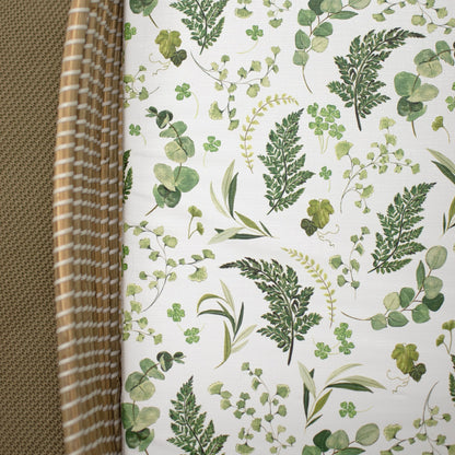 Mabel & Fox -  Basket Changing Mat - Evergreen