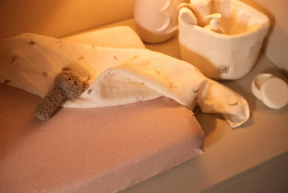 Changing Mat Cover - Twinkling - Wild Rose - (50 x 70 cm)