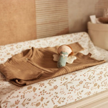 Changing Mat Cover Jersey - Bloomy - (50 x 70 cm)