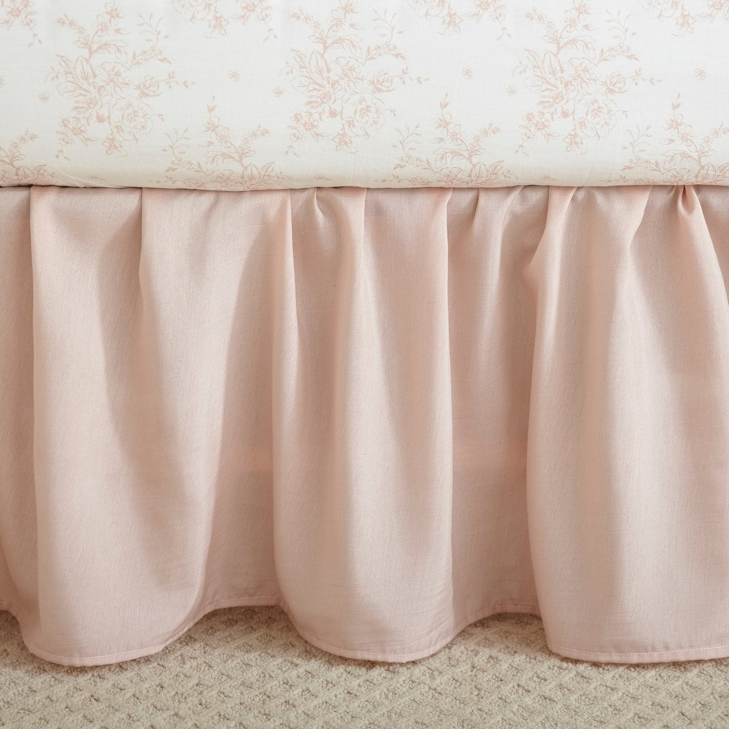 Heritage Blush Velvet 4-delige wiegbeddengoedset