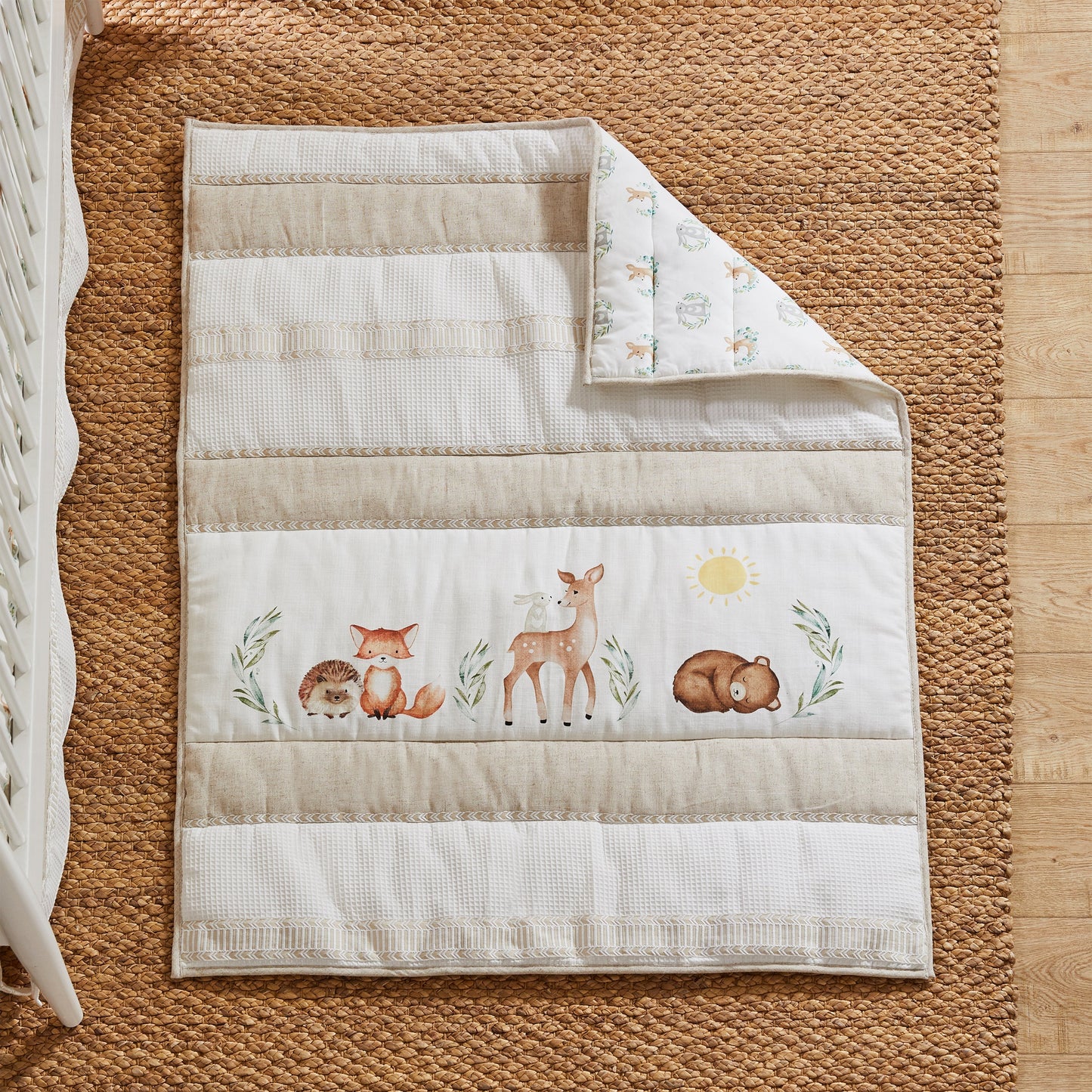 Woodland Pals 5-delige wiegbeddengoedset