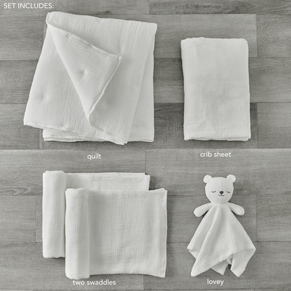 Cloud Muslin 5-delige beddengoedset