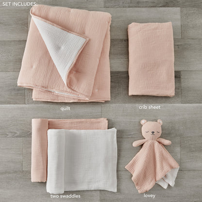 Cloud Muslin 5-delige beddengoedset