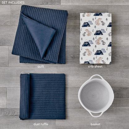 4-delige babybeddengoedset