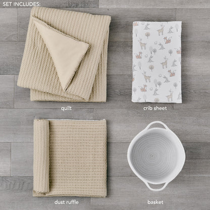 4-delige babybeddengoedset