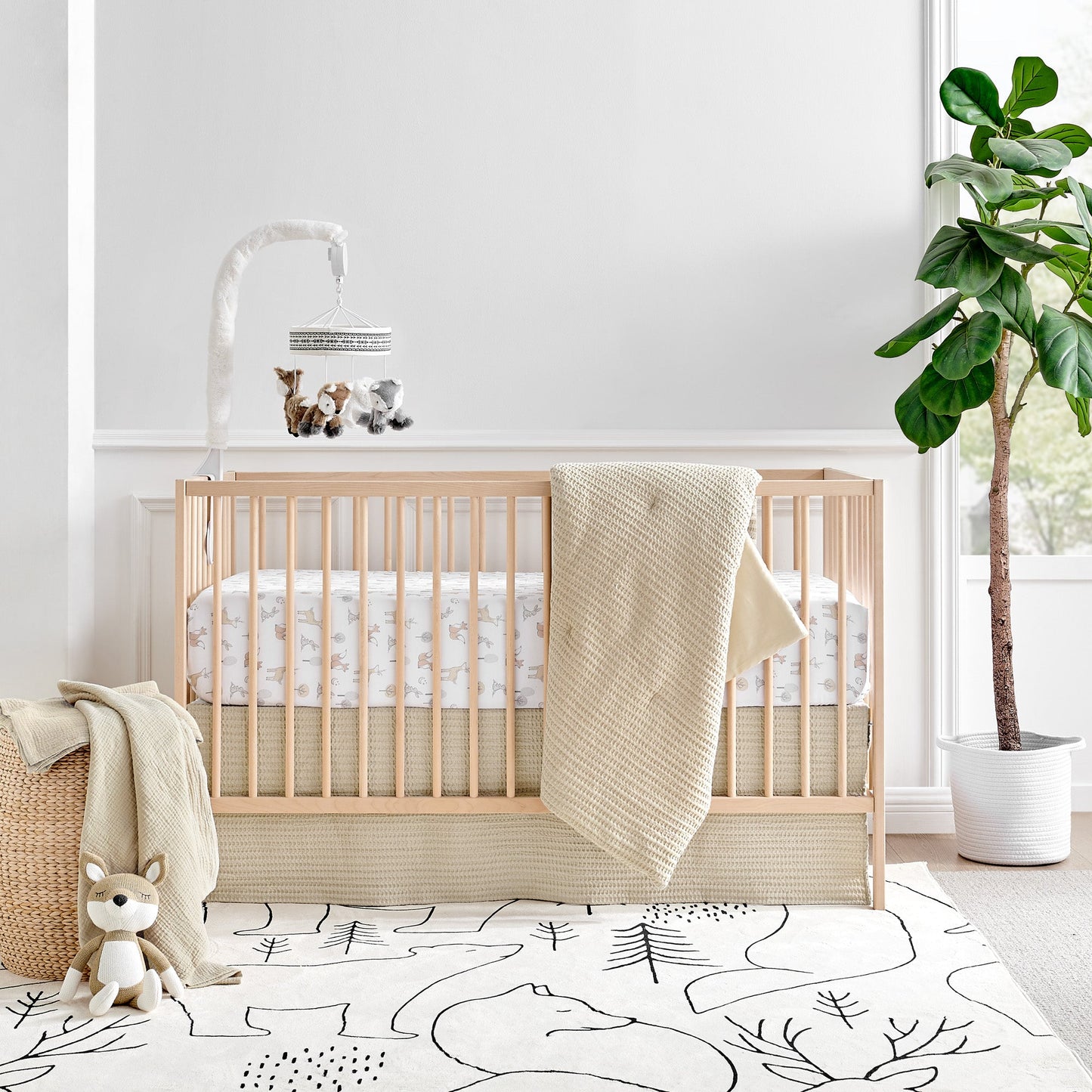 4-delige babybeddengoedset