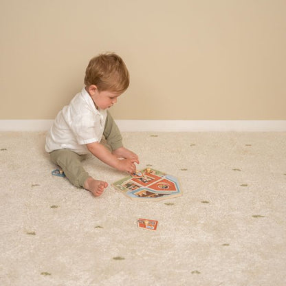 PuzzlePals – Holz-Bauernhof-Puzzle für Kinder ab 12 Monaten – Entwickelt Tiererkennung und motorische Fähigkeiten