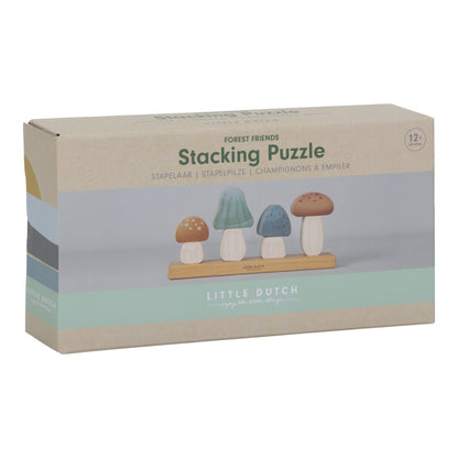Little Dutch Mushroom Stacking Puzzle - Forest Friends