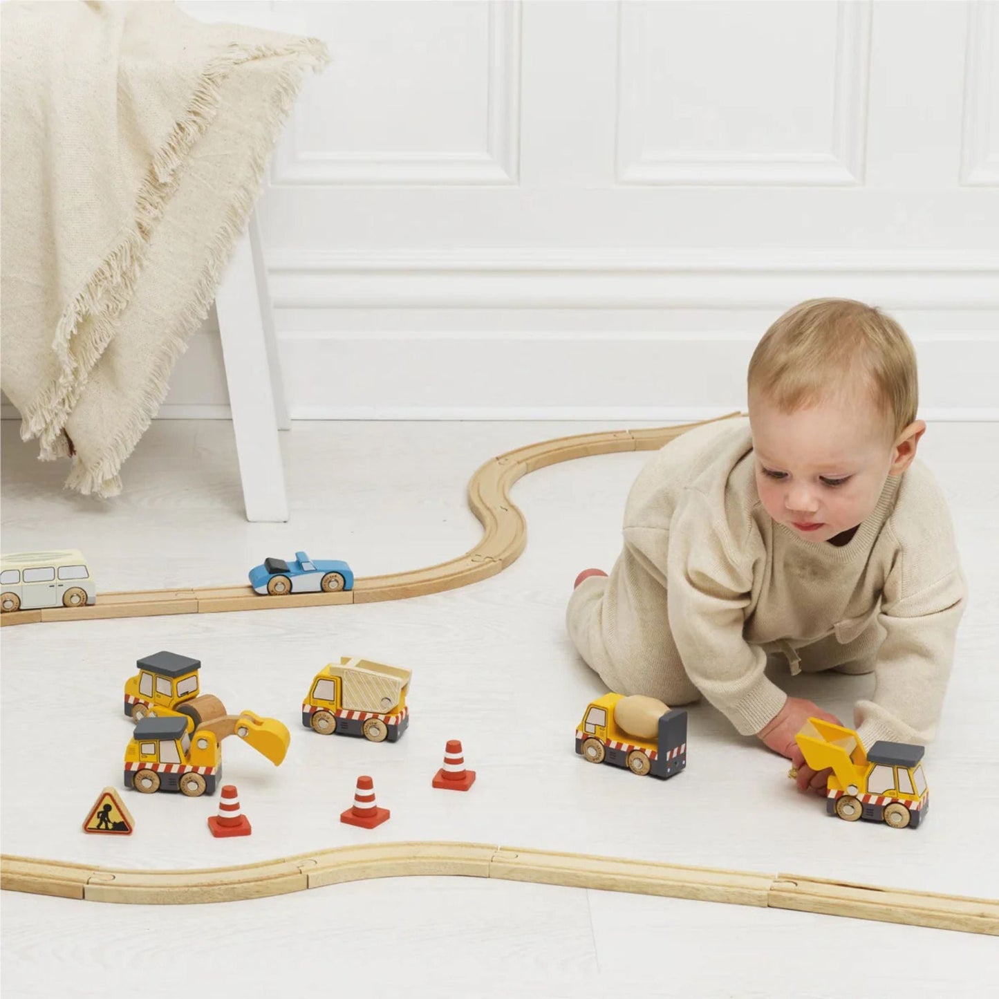 Set bestelwagenbouwvoertuigen