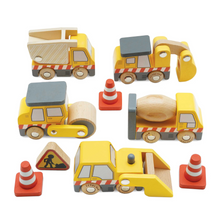 Set bestelwagenbouwvoertuigen