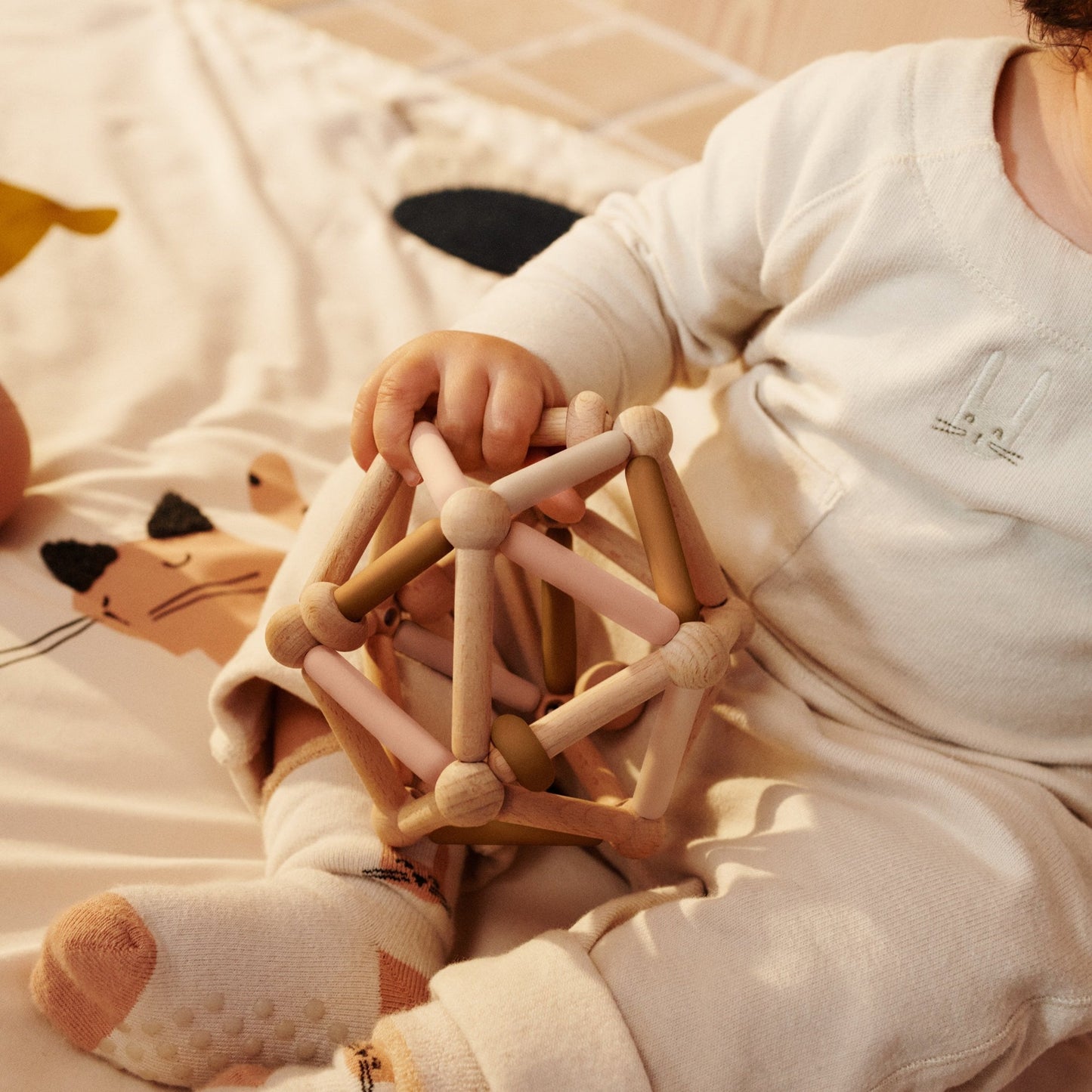 Baby Sensorische Bal - Mosterd multimix