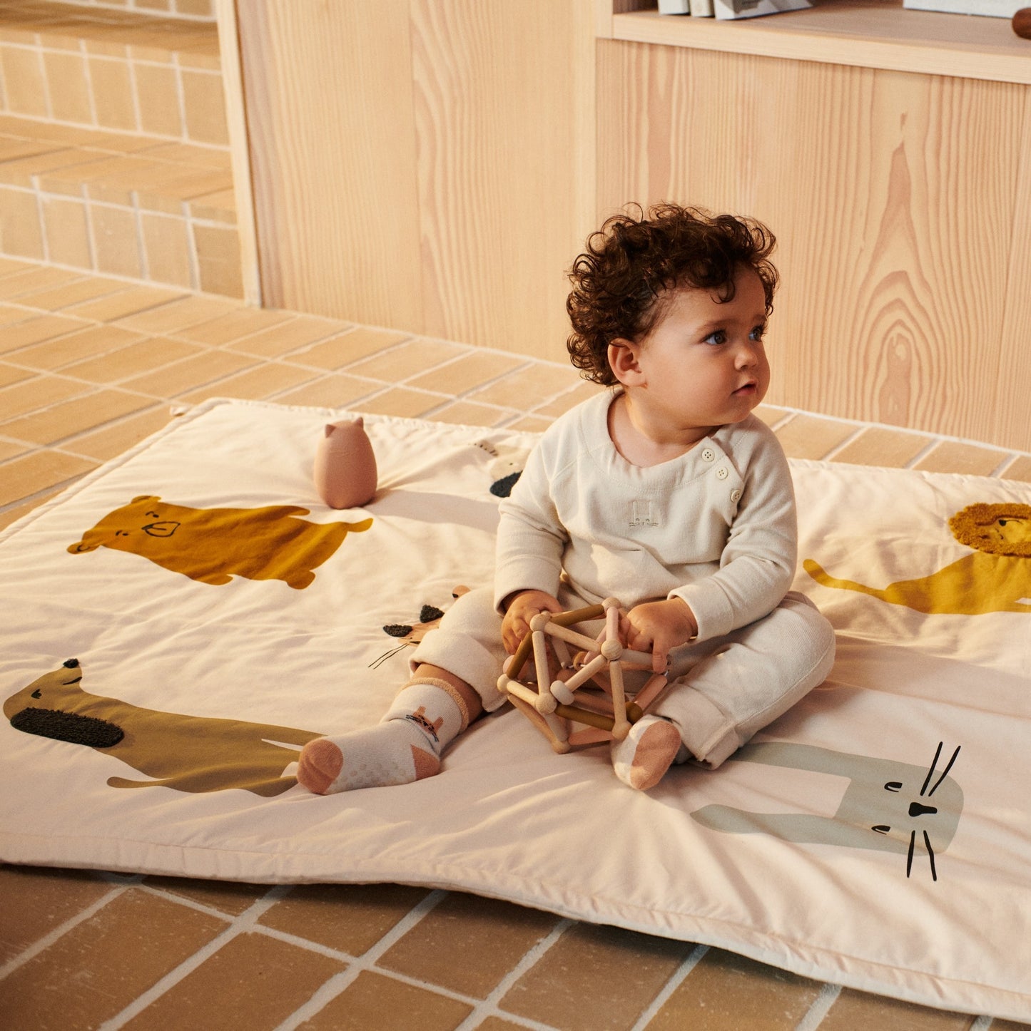 Baby Sensorische Bal - Mosterd multimix
