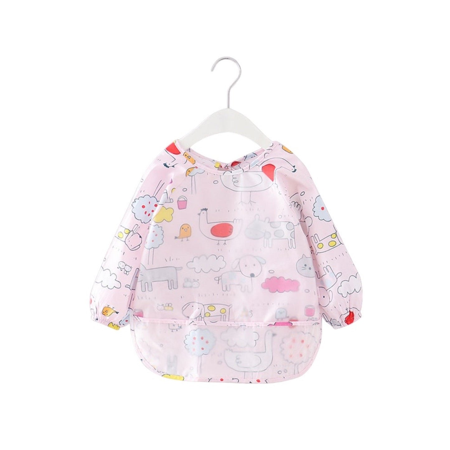 Baby schort met lange mouwen en smokwerk, Woodlands