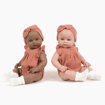 Minikane Baby Girl Doll 47cm Yaëlle - Marsala Outfit