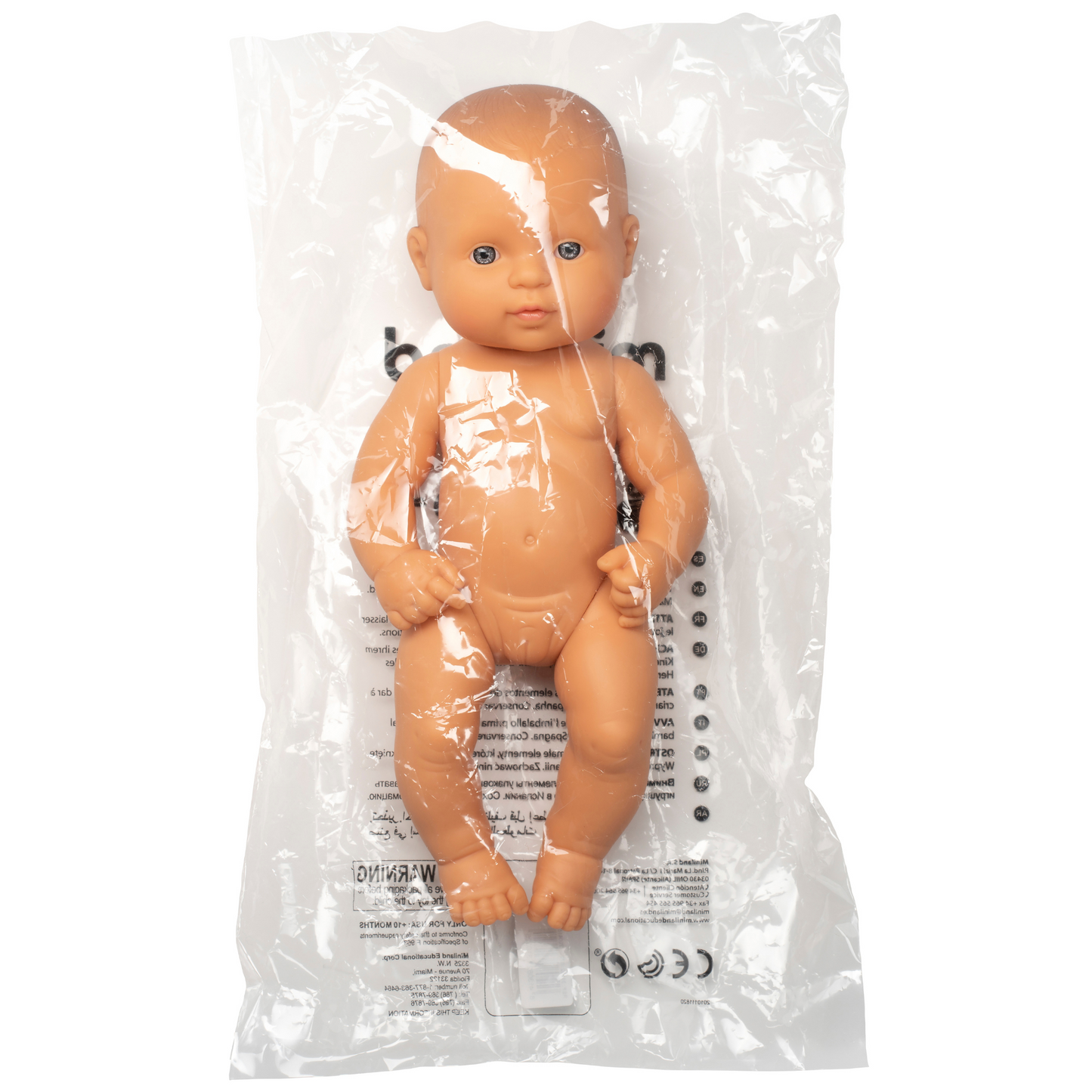 Miniland Caucasian Baby Girl Doll
