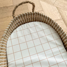Basket Changing Mat - Mustard Grid