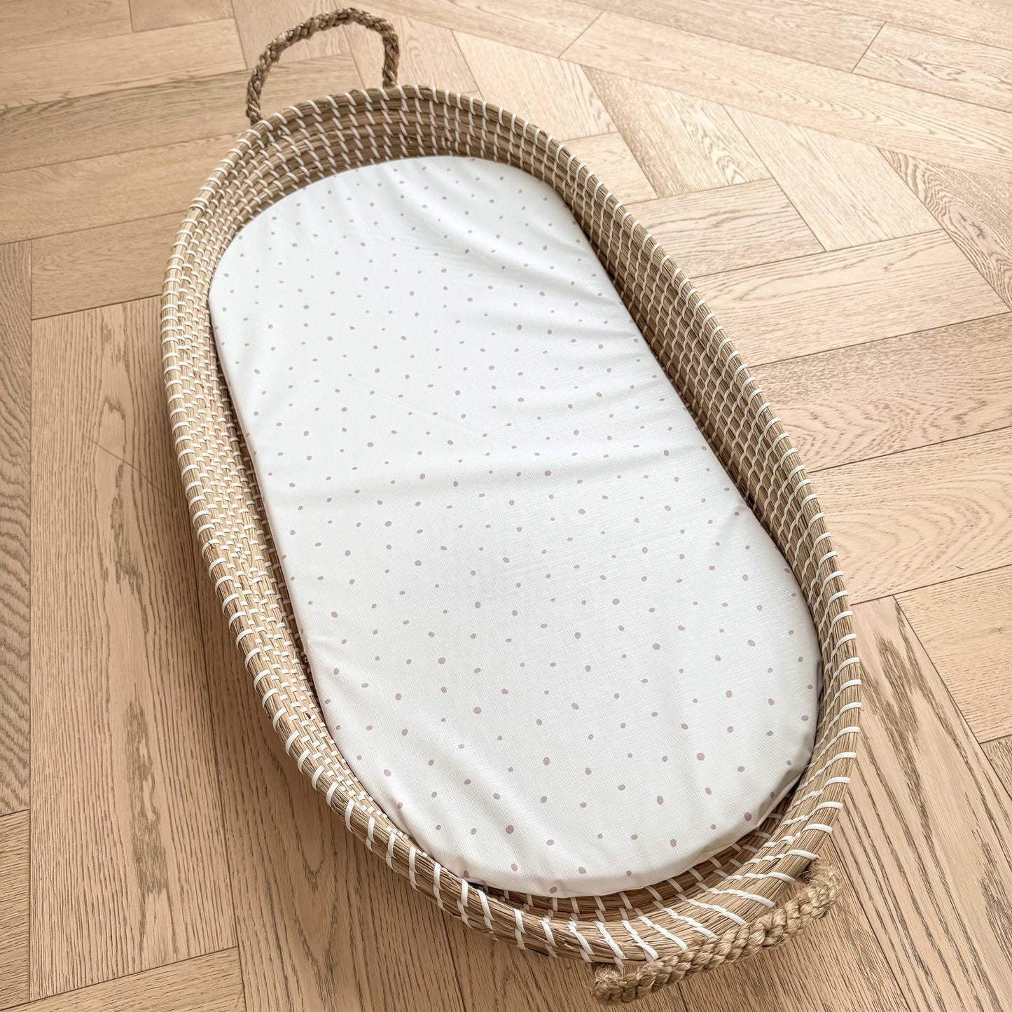 Basket Changing Mat - Pink Spotty