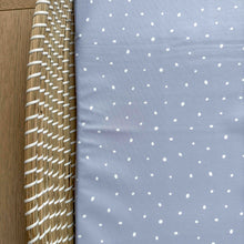 Basket Changing Mat - Cornflower Blue Spotty
