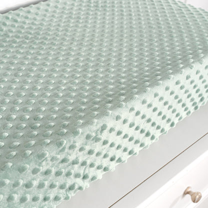 Baby Boys Green Dotted Changing Pad Cover