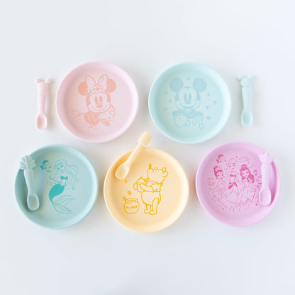 Siliconen bord + lepelset: Disney Mickey Mouse
