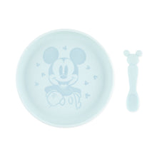 Siliconen bord + lepelset: Disney Mickey Mouse